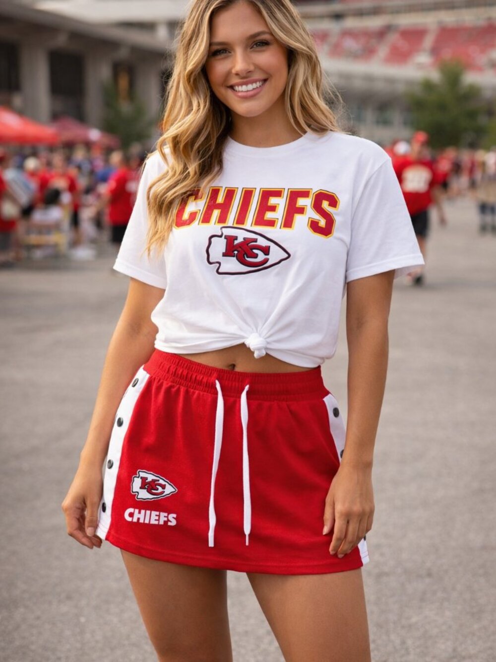 Chiefs Red Women's Athletic Skirt